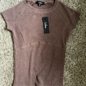 Lulu's Textured Knit Top Small NWT